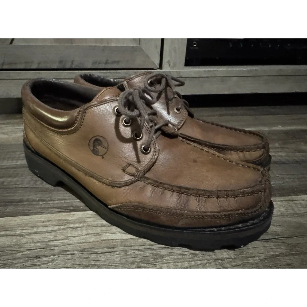 Duck Head Brown Soft Leather Dress Shoes‎ Adult Men's Size 10M
